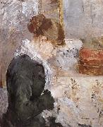 Berthe Morisot Sewing girl France oil painting artist